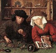 Quentin Matsys The Moneylender and his Wife oil painting reproduction
